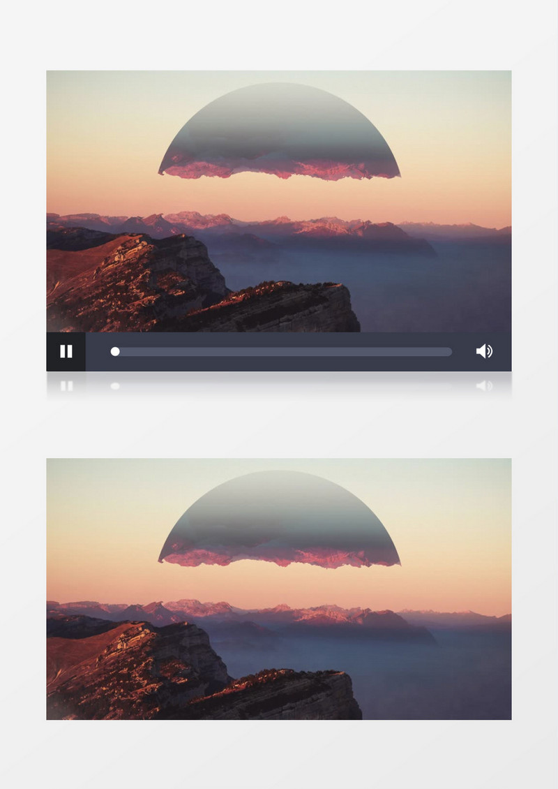 3D动画未来派景观视频素材