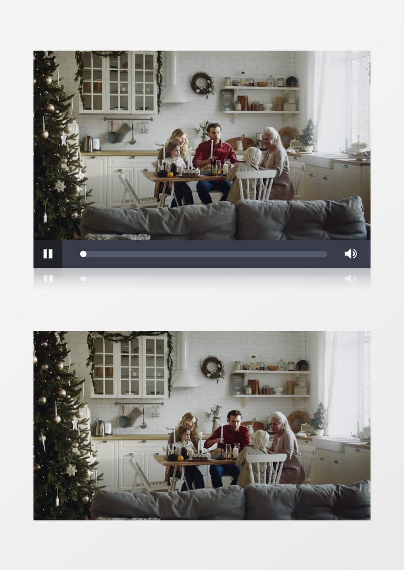 一家五口的温馨聚餐时刻实拍视频素材