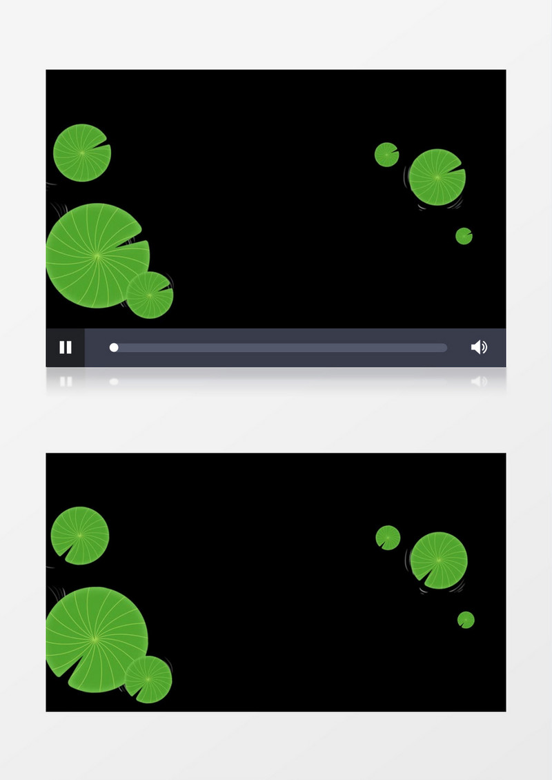 动态旋转荷叶后期视频素材