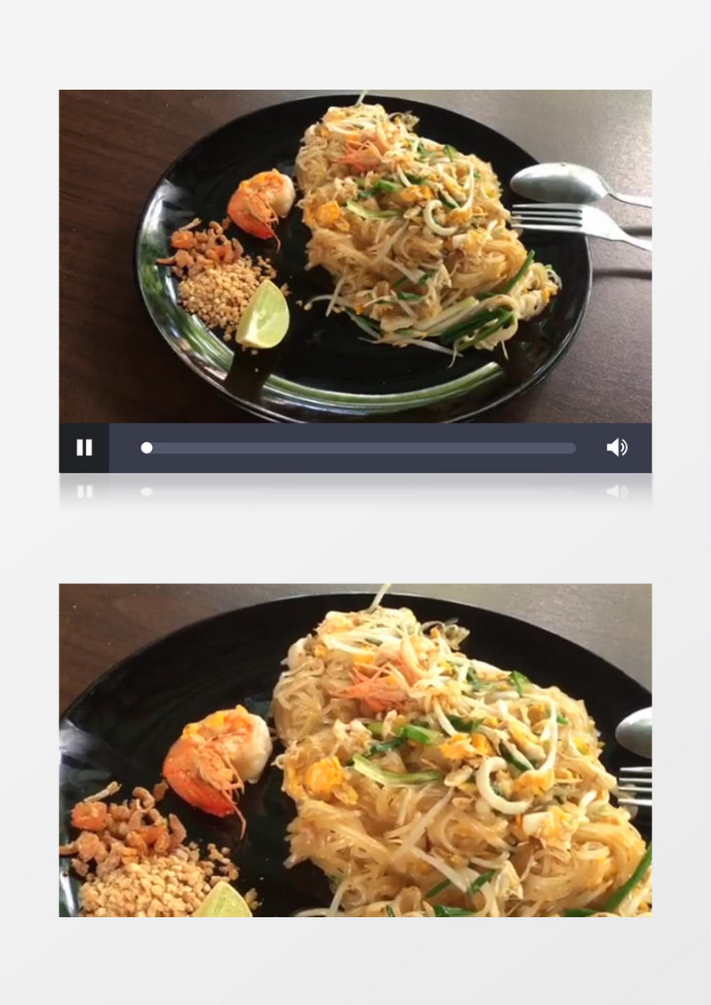 渐入淡出拍摄盘中食物实拍视频素材
