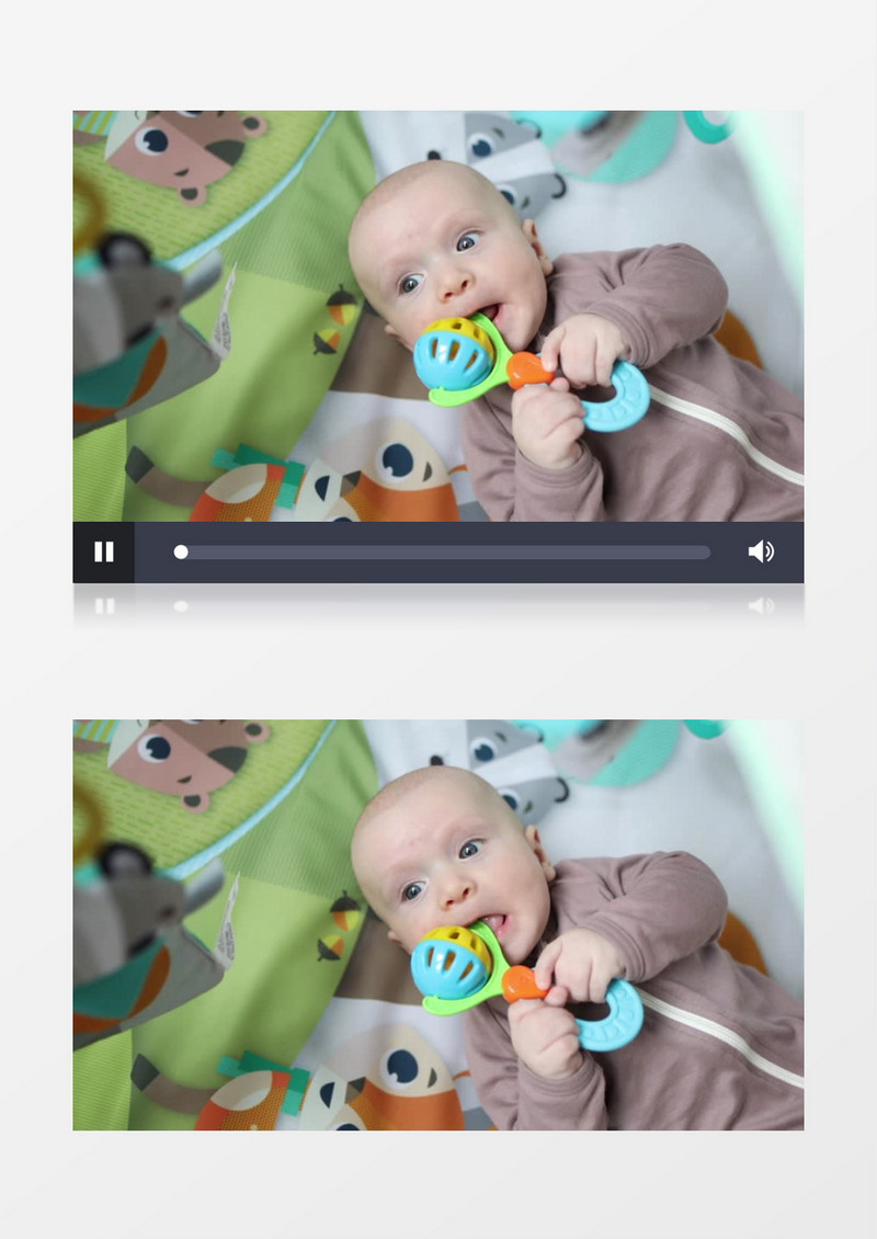 宝宝在咬玩具实拍视频素材