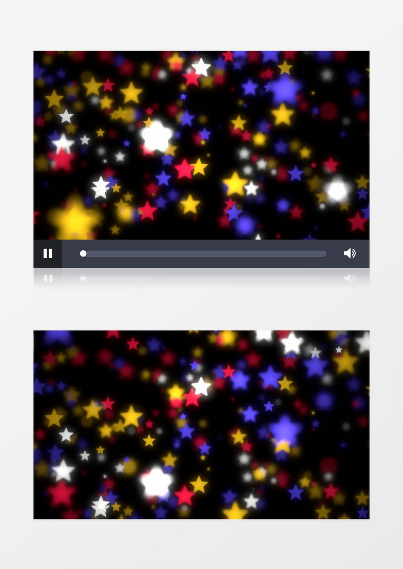 多彩星星粒子漂浮视频后期素材
