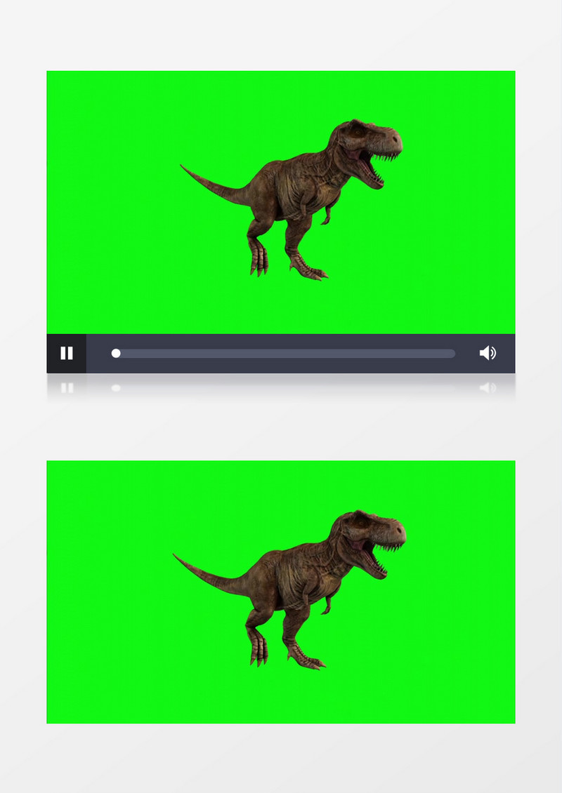 3D旋转恐龙视频素材
