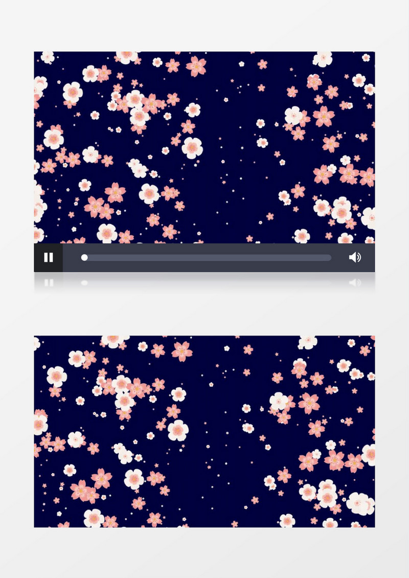 缓缓飘落的红色花瓣视频素材