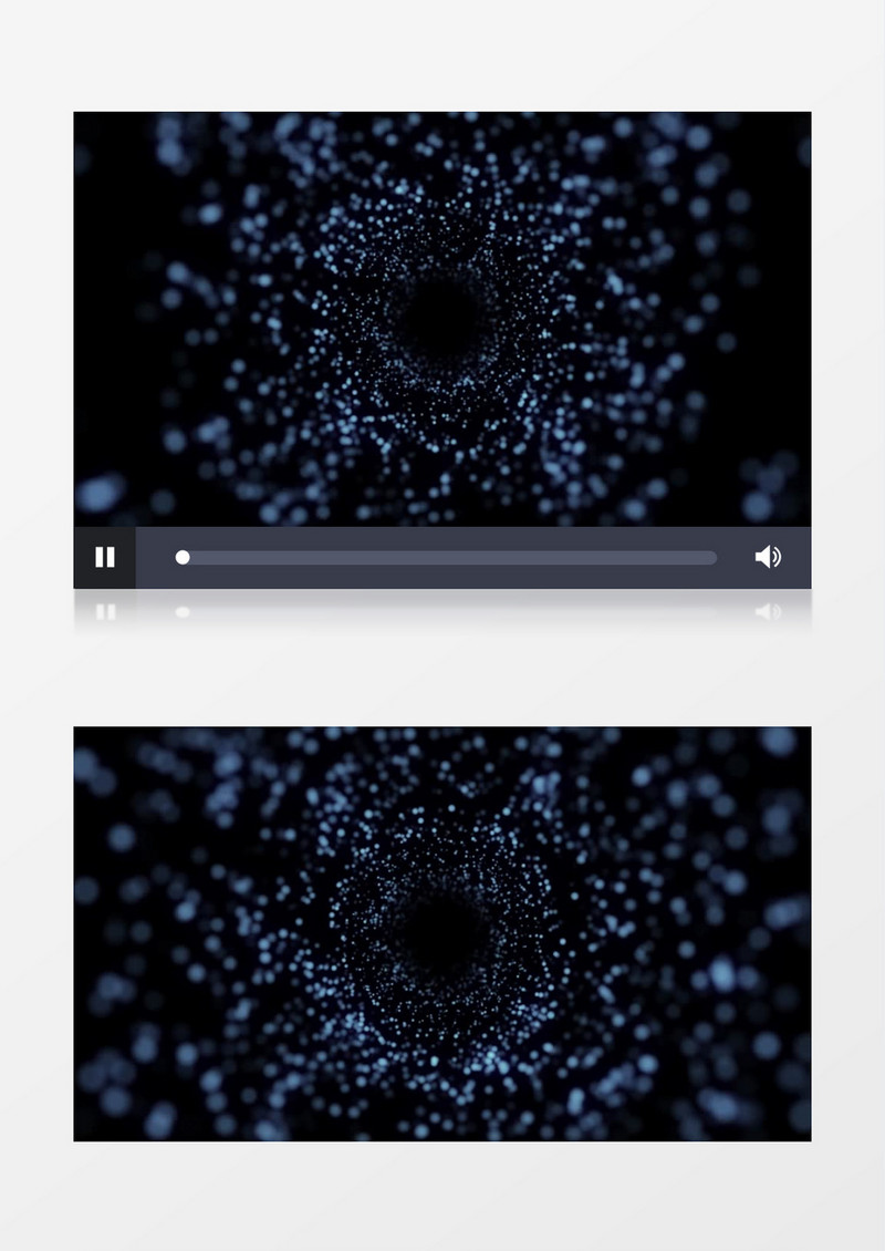 蓝色粒子黑洞视频素材