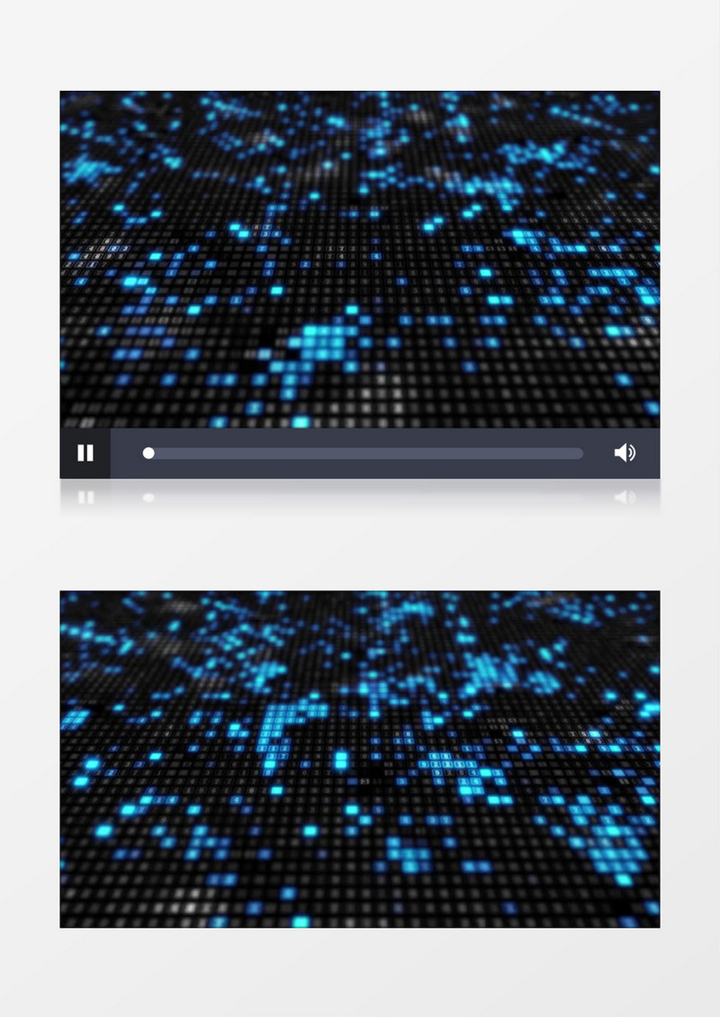 蓝色科技数字背景视频素材