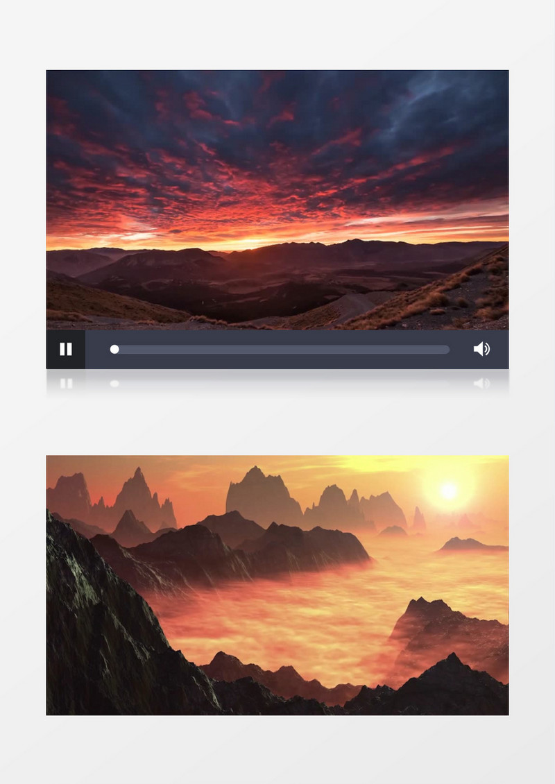 大气震撼山河山脉动态背景视频