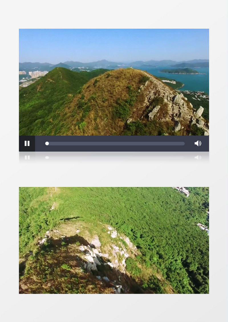 震撼大山草原湖泊云海视频背景