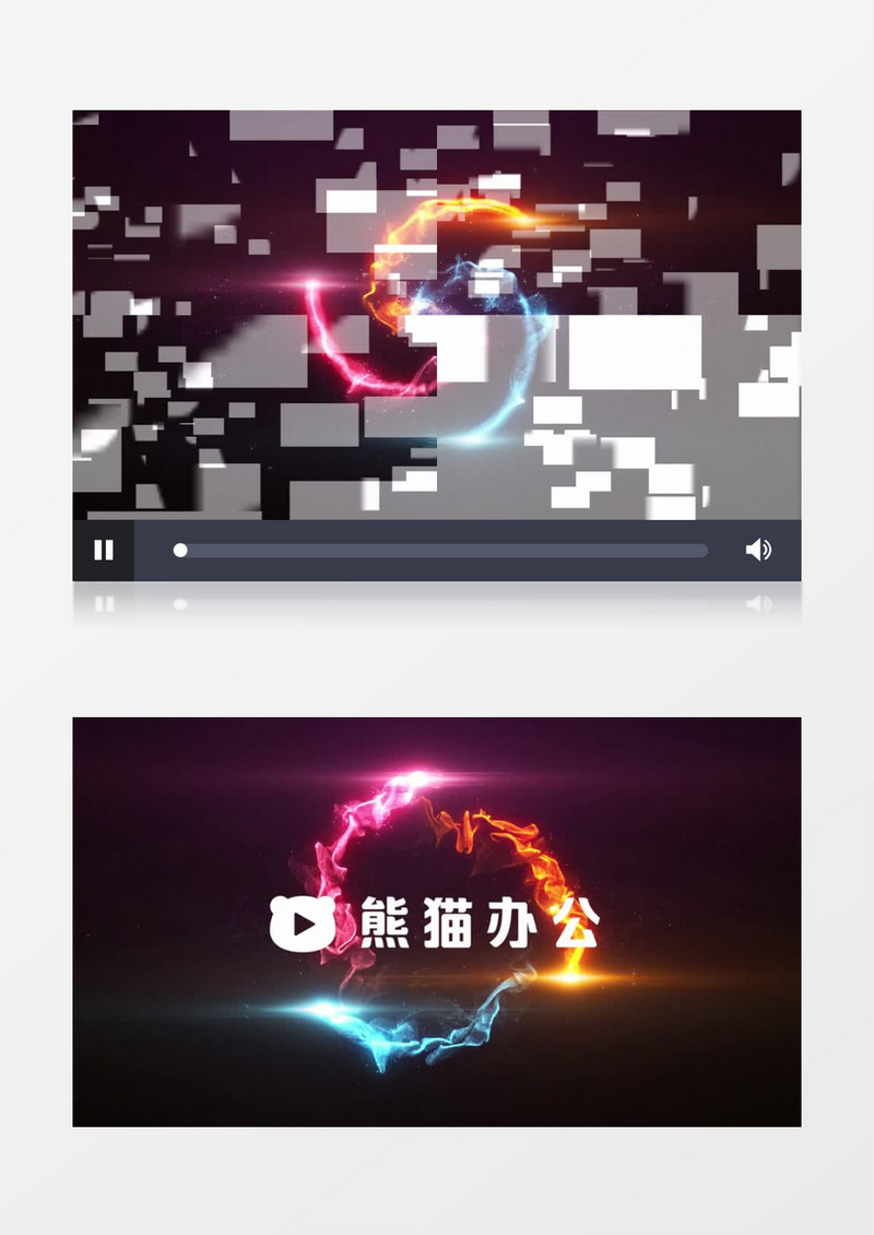 扩散粒子汇聚Logo动画EDIUS模板