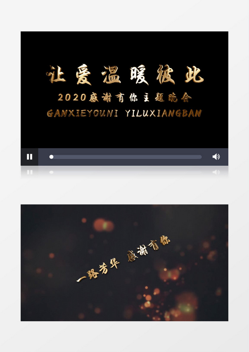 一路芳华感谢有你AE模板