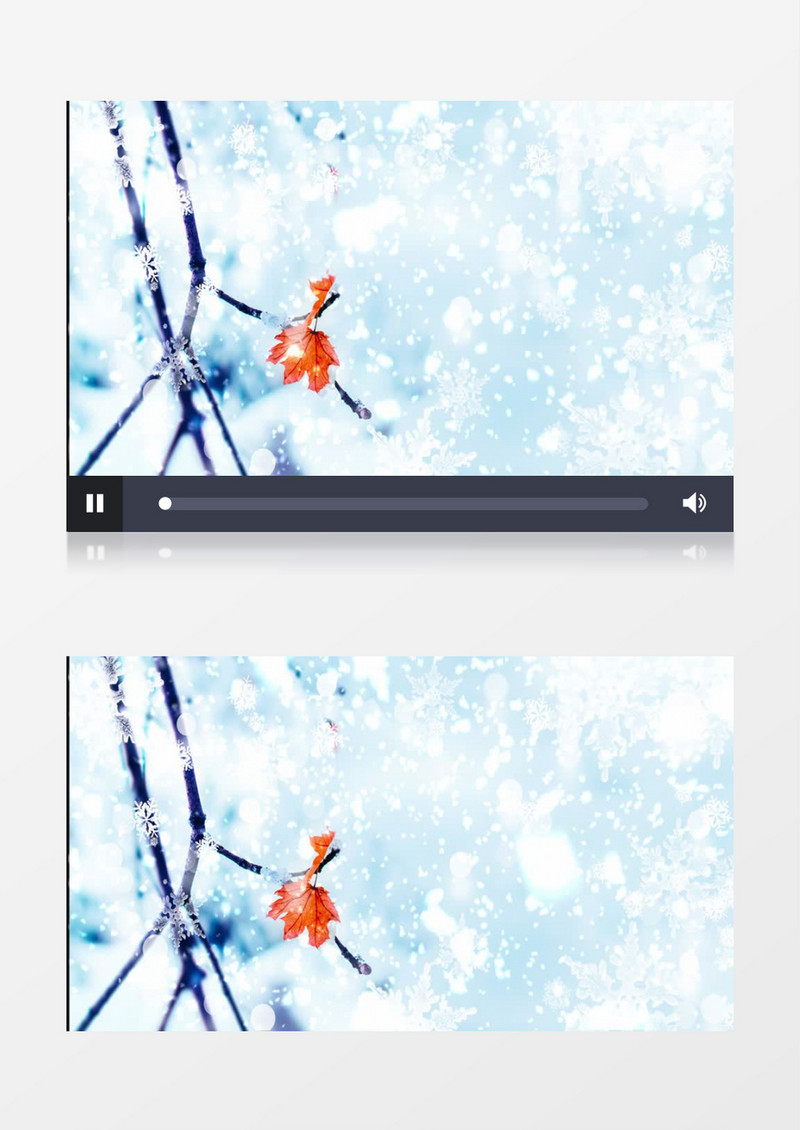 大雪纷飞背景视频素材