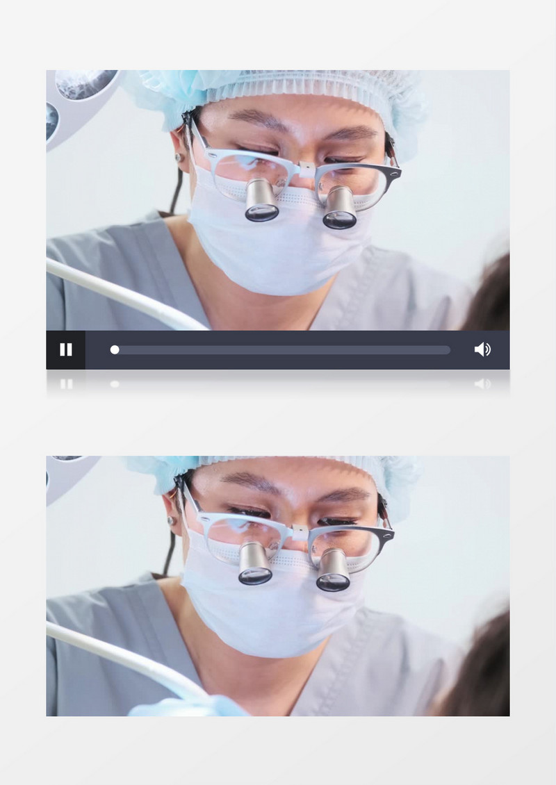 牙医在给患者治疗牙齿实拍视频素材