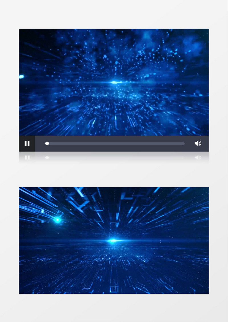 蓝色科技大气企业背景视频