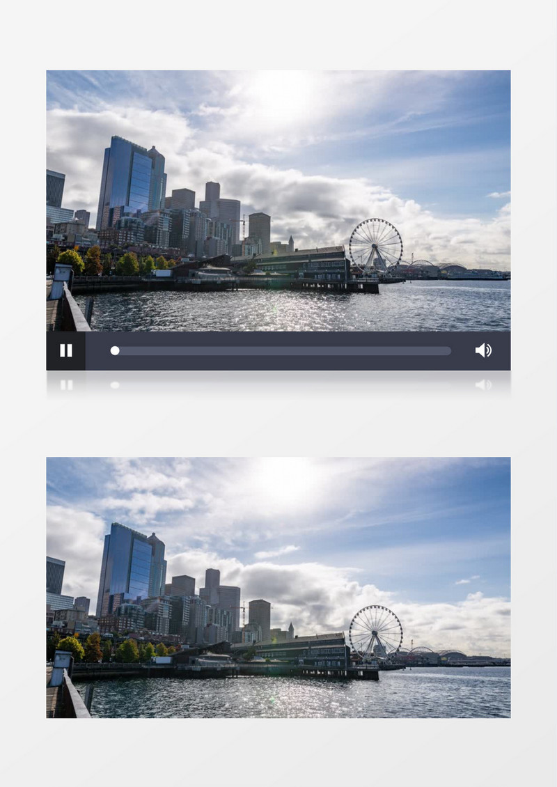 延时拍摄上午的城市变化景象延时拍摄视频素材