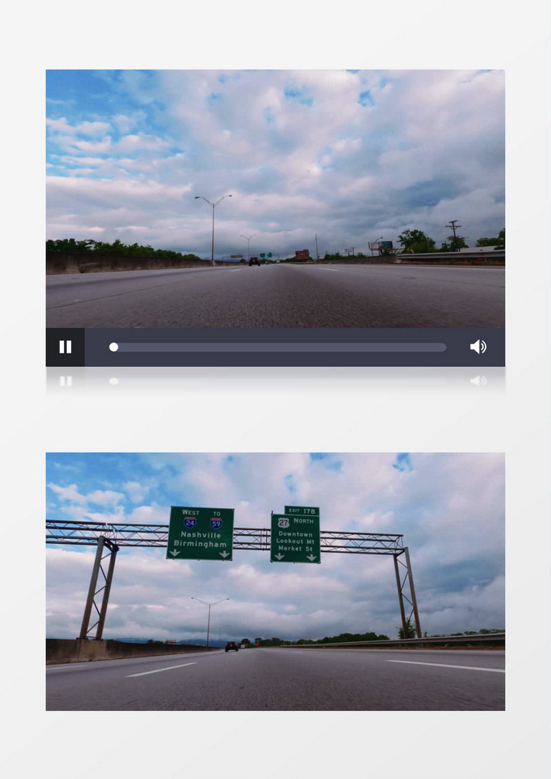 延时拍摄车辆行驶道路上的景象延时拍摄视频素材