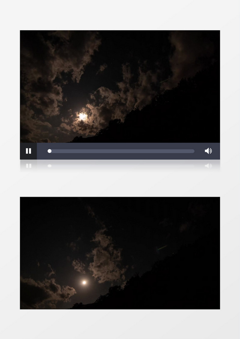 延时拍摄黑夜中的云层变化延时拍摄视频素材