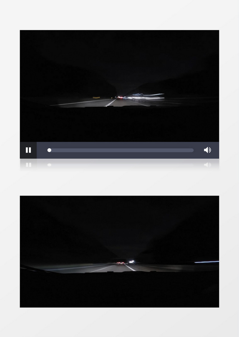 延时拍摄赛车夜晚在道路上的行驶过程延时拍摄视频素材