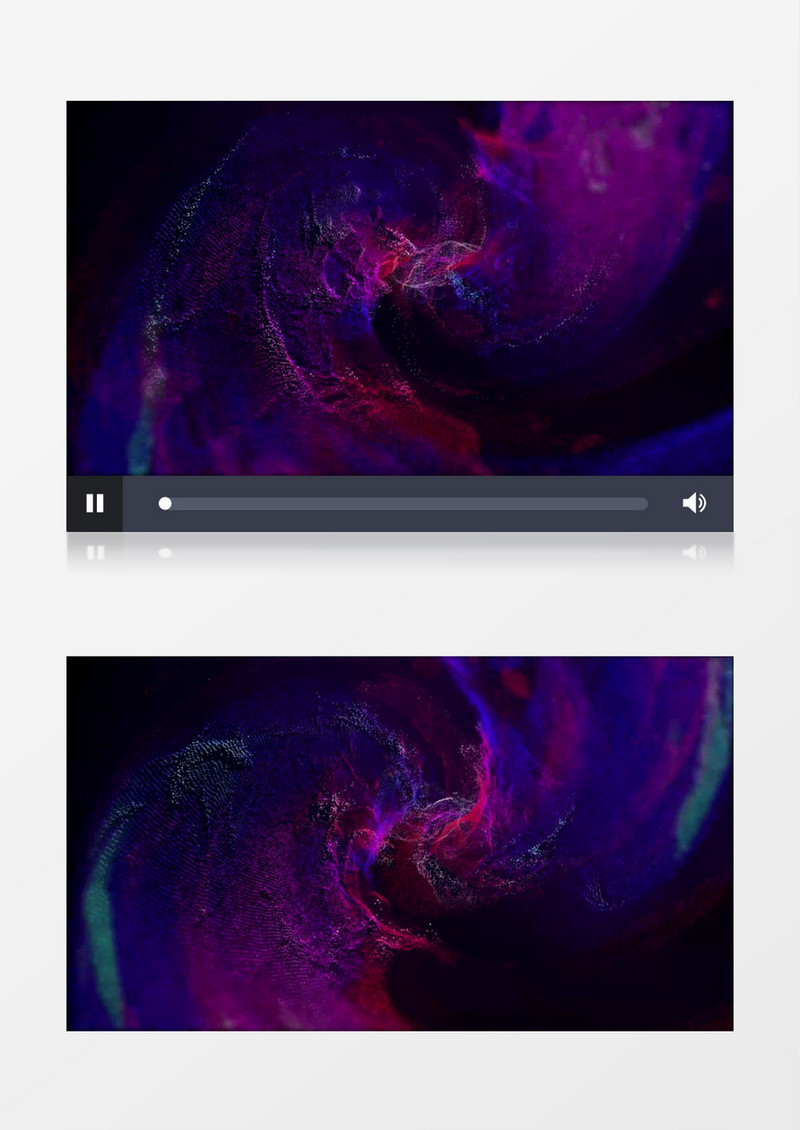 旋转的渐变密集粒子背景视频素材
