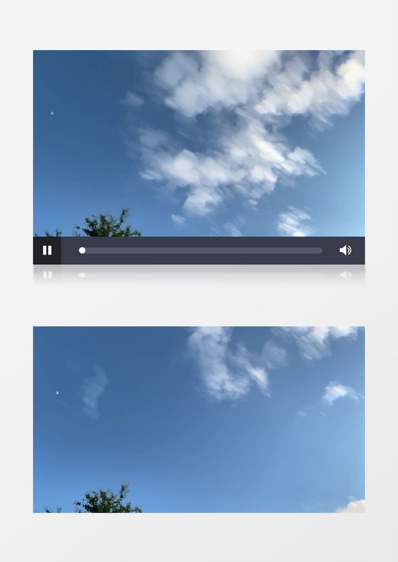延时拍摄漂浮的云彩实拍视频素材