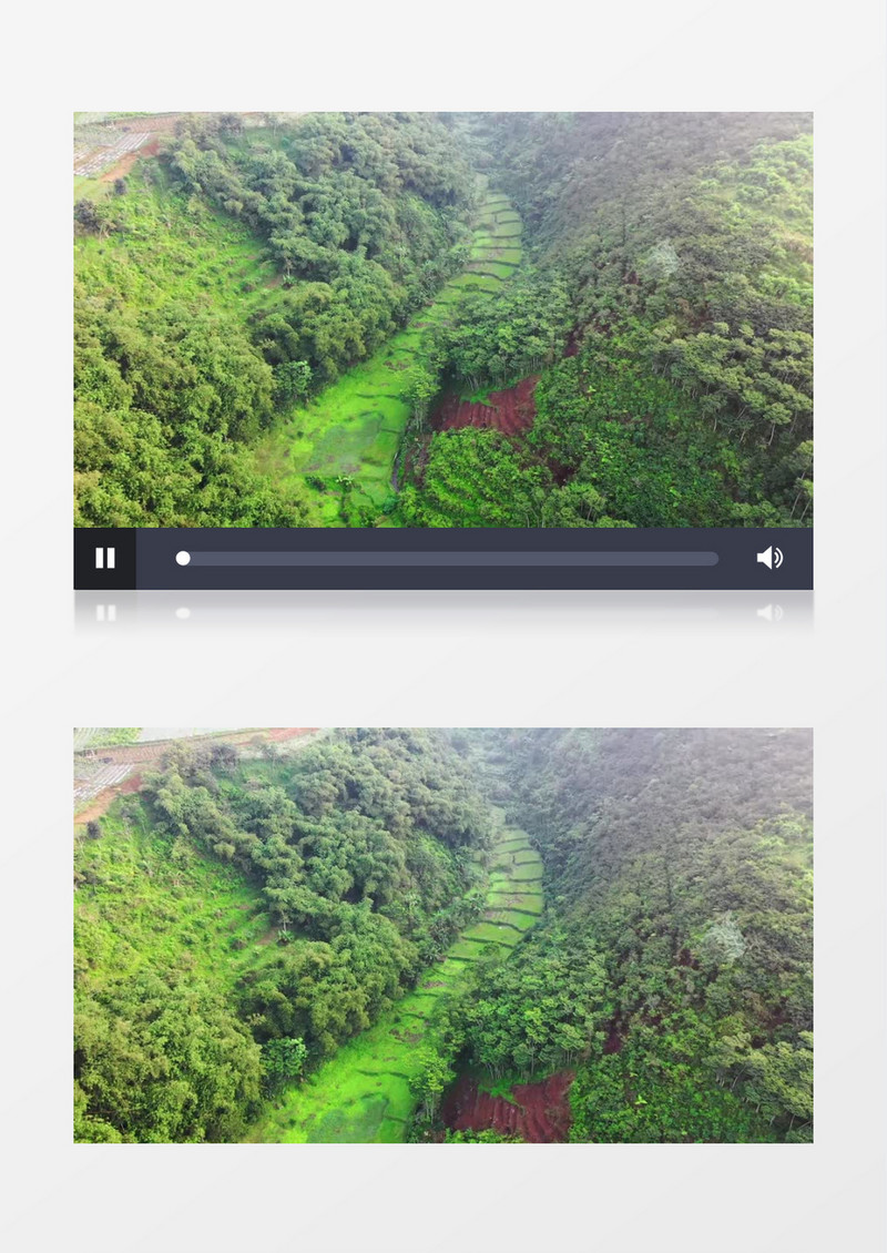 高清实拍山川底部的景色实拍视频素材