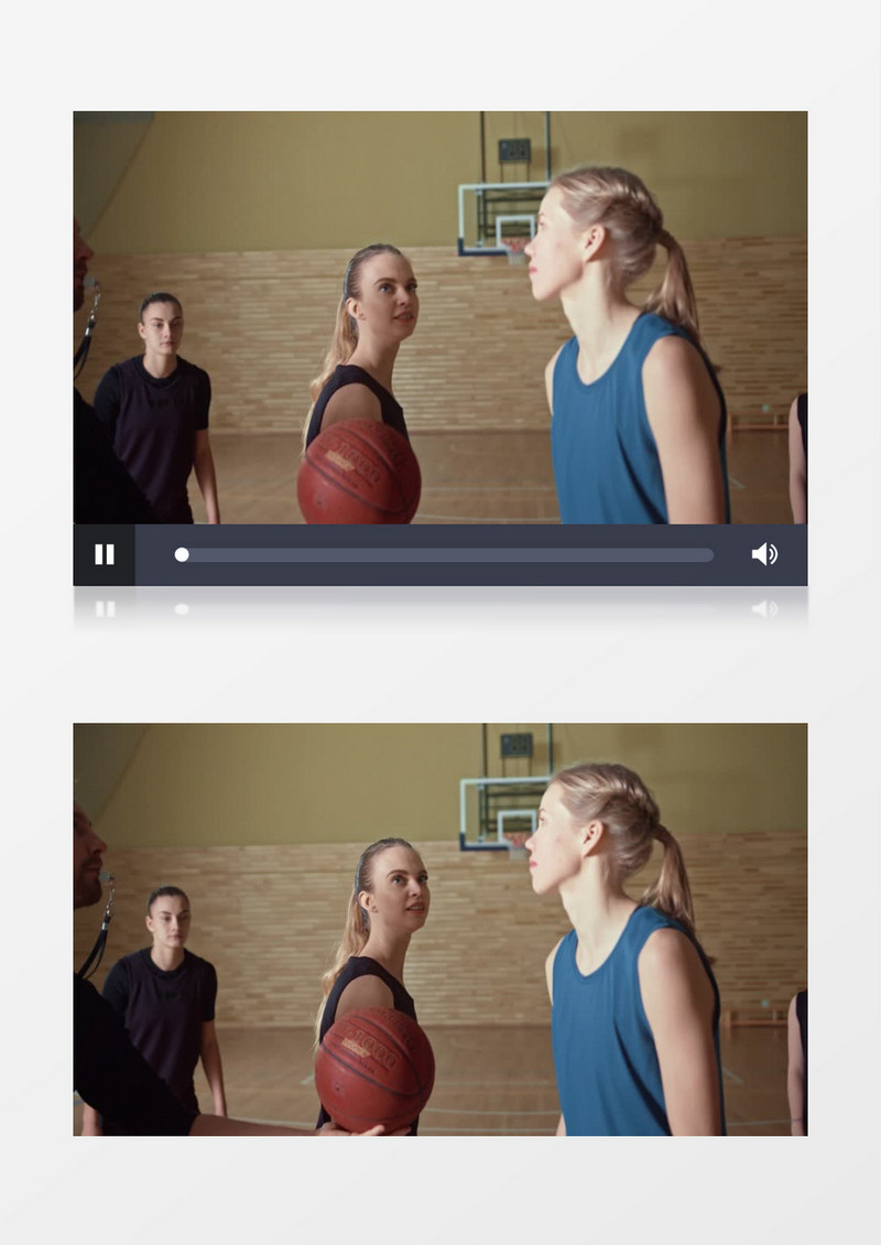 裁判发球开场跳球实拍视频素材