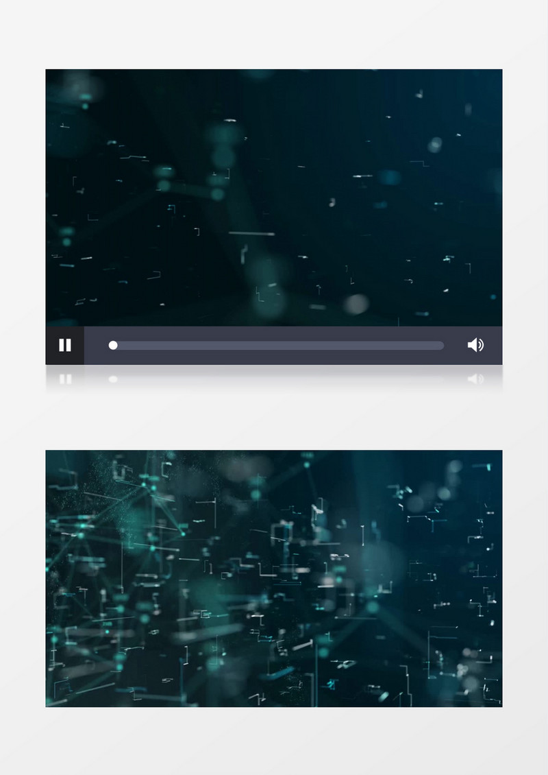 科技点线数据几何体背景视频