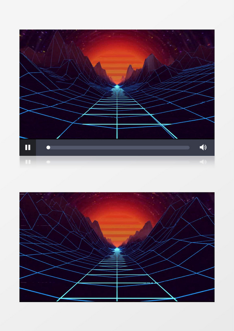  科技风舞台推进背景视频