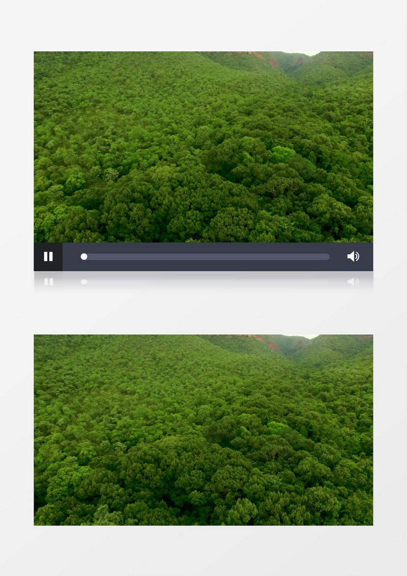 航拍大山里数不清的绿色植被实拍视频