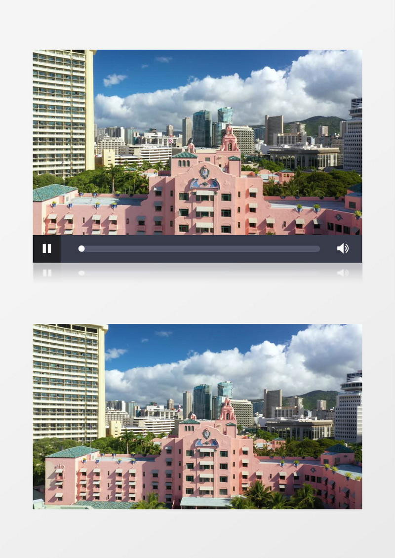 海边的办公大楼实拍视频素材