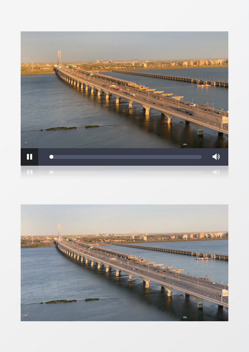 延时拍摄跨海大桥实拍视频素材