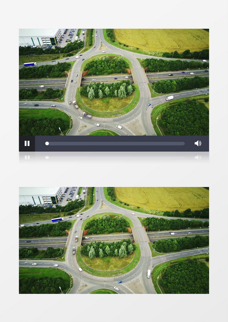 实拍城市道路上车辆有序通行实拍视频素材