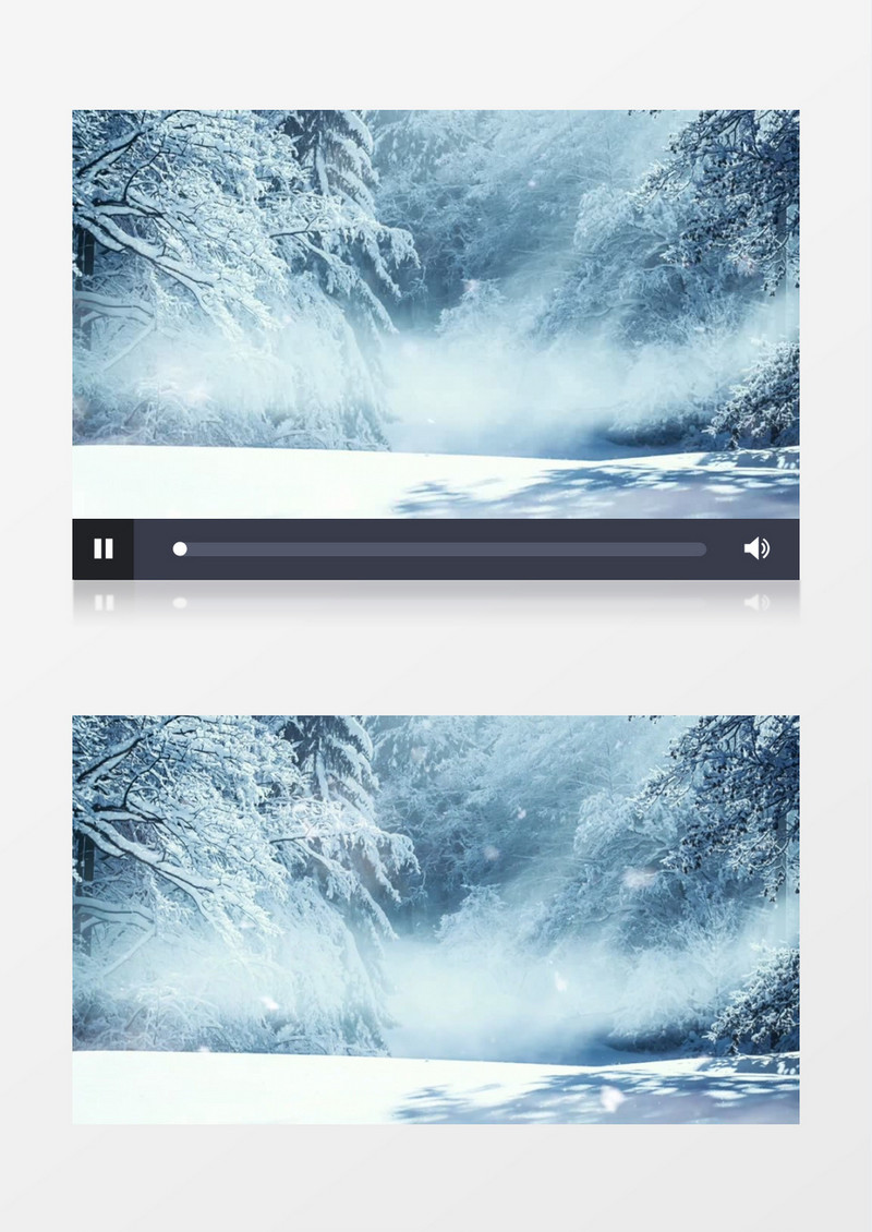 大雪覆盖的世界背景视频素材有音乐
