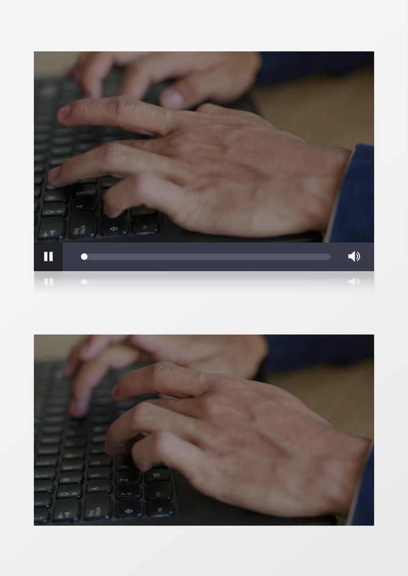 手在键盘上快速敲击实拍视频素材