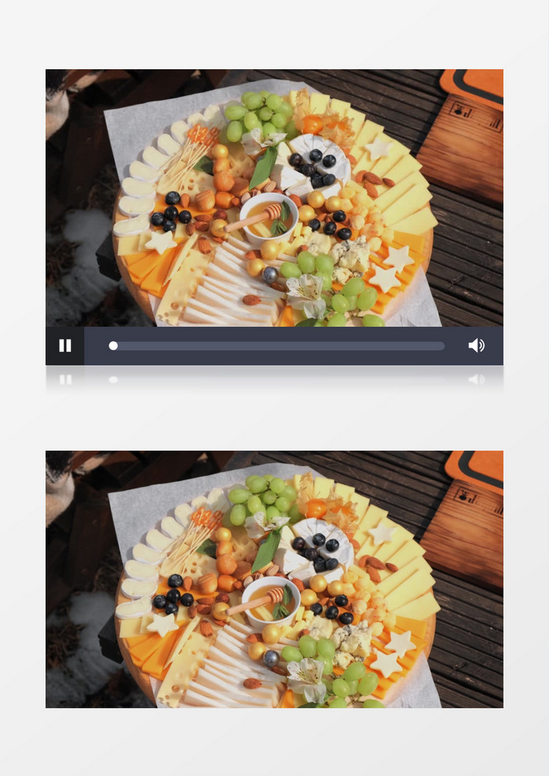 码放整齐的水果美食实拍视频素材