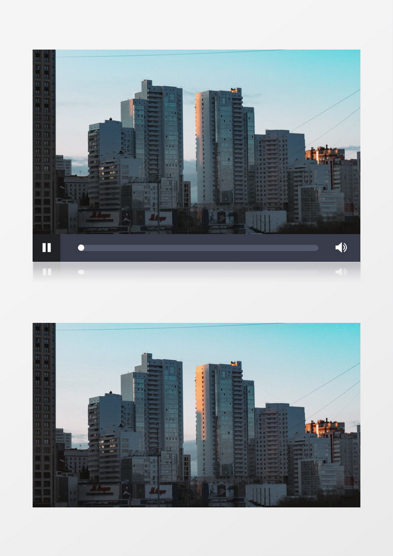 延时拍摄阳光照射在建筑上的变化实拍视频素材