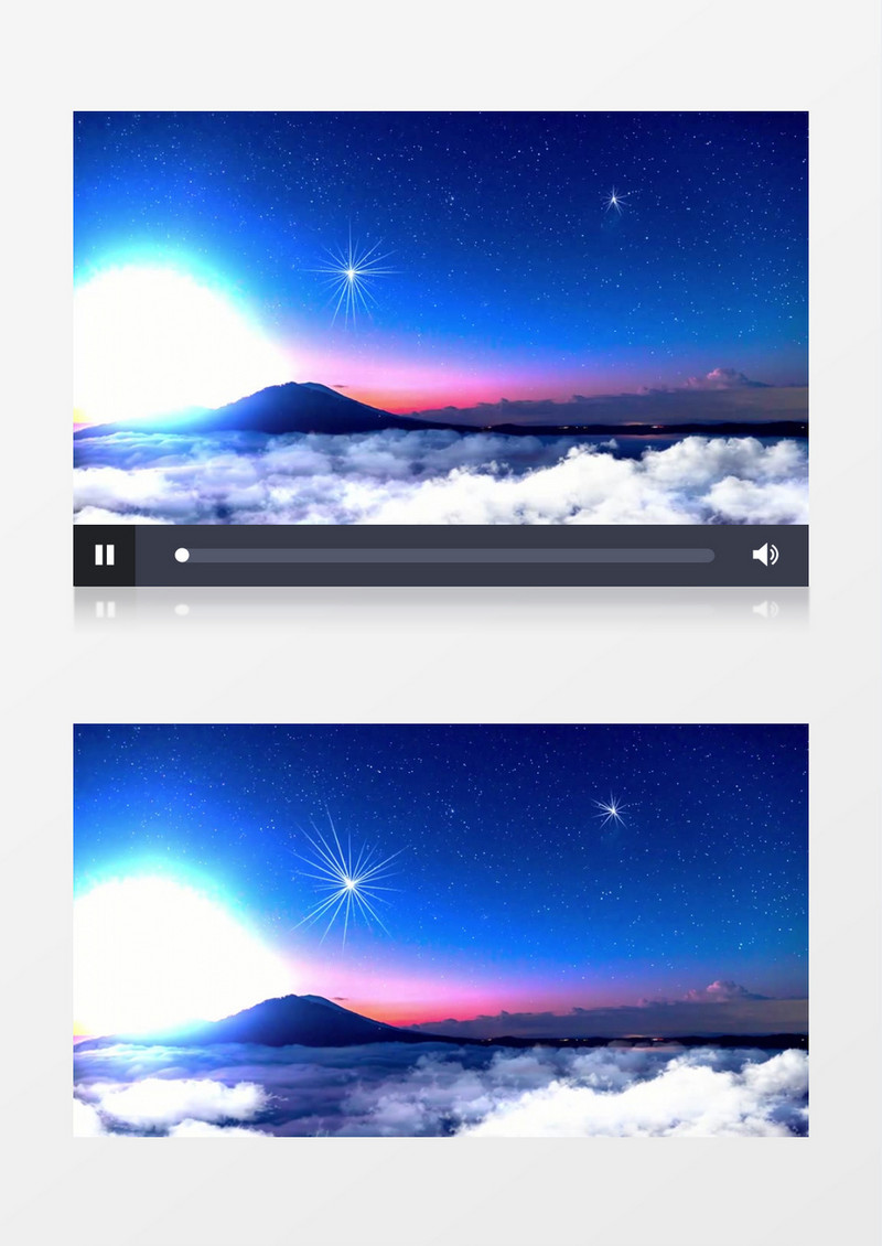 霓虹星空夜晚背景视频素材有音乐