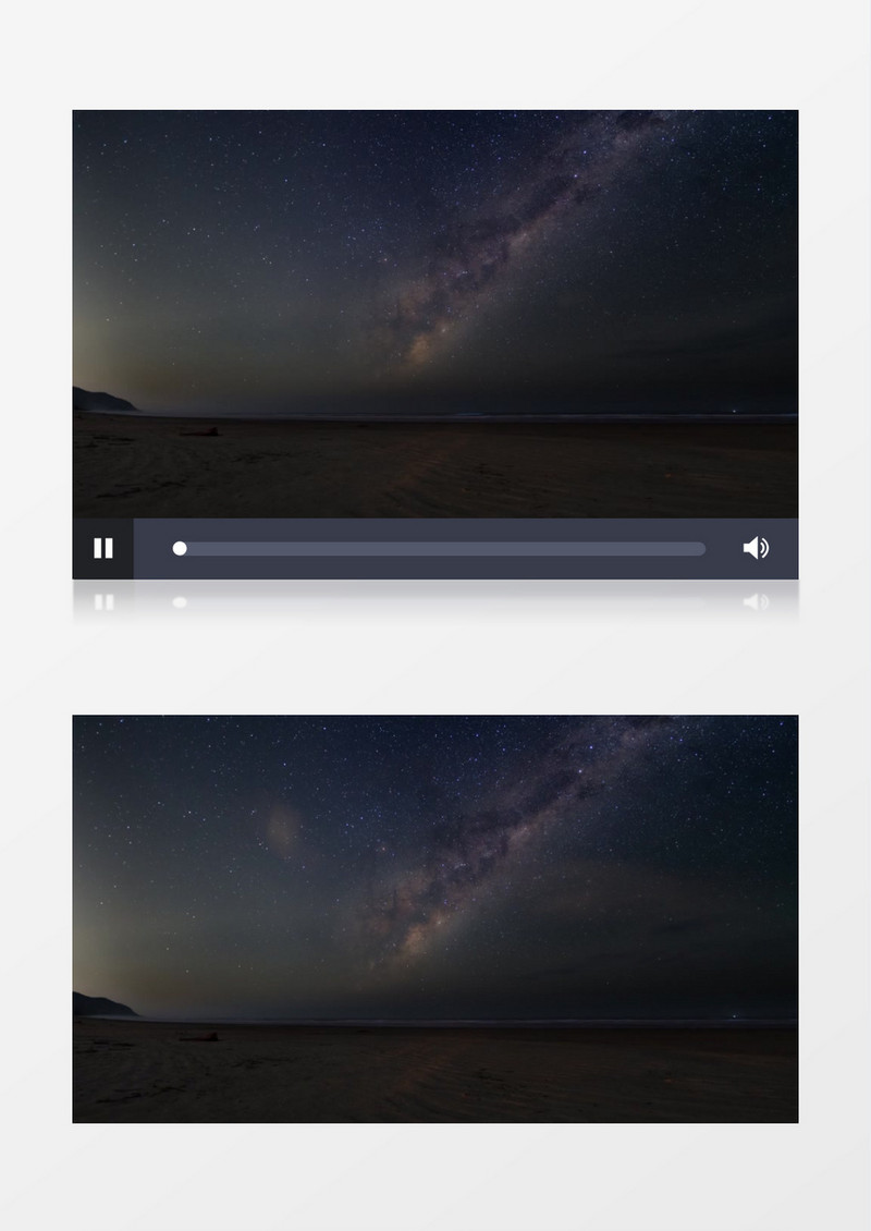 延时拍摄夜晚的星空和流星划过实拍视频素材
