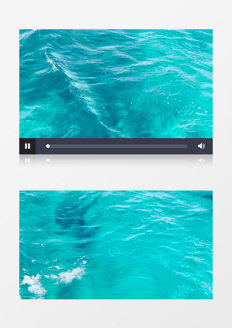 湛蓝色的水面实拍视频素材