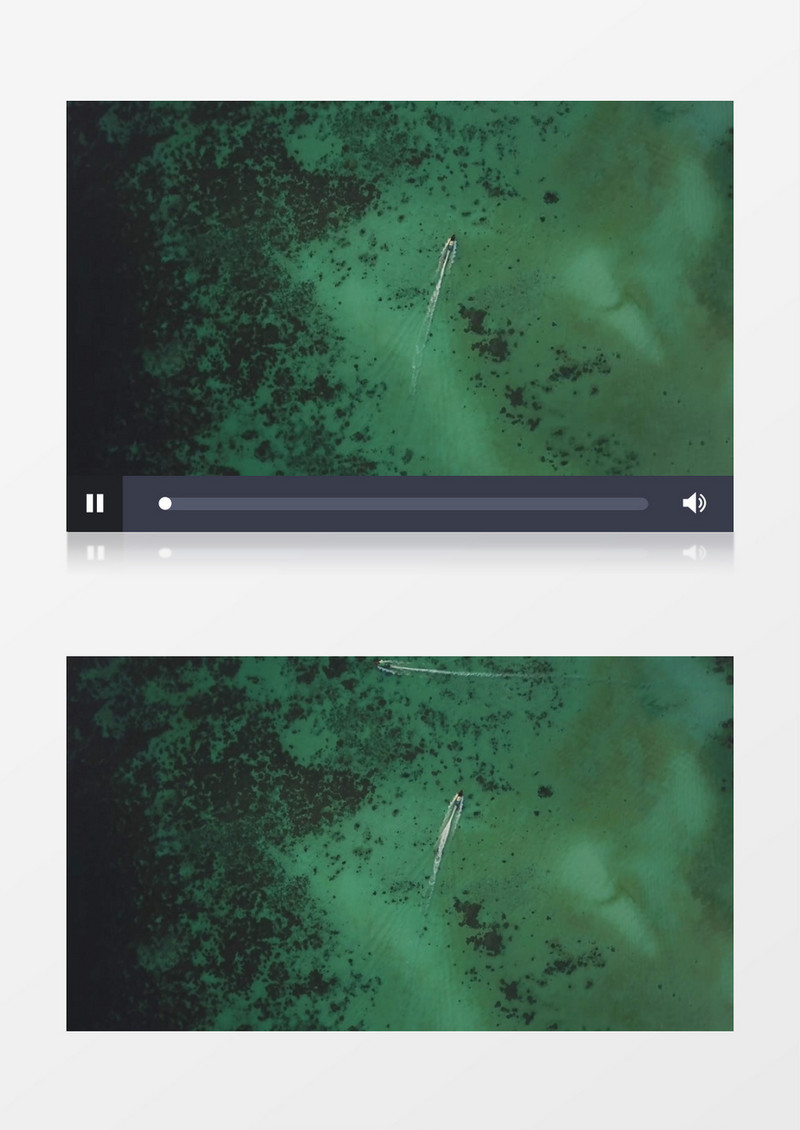 几艘快艇在水面行驶实拍视频素材