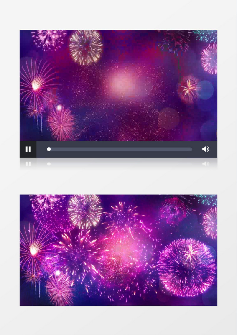 烟花粒子新年倒计时片头ae模板