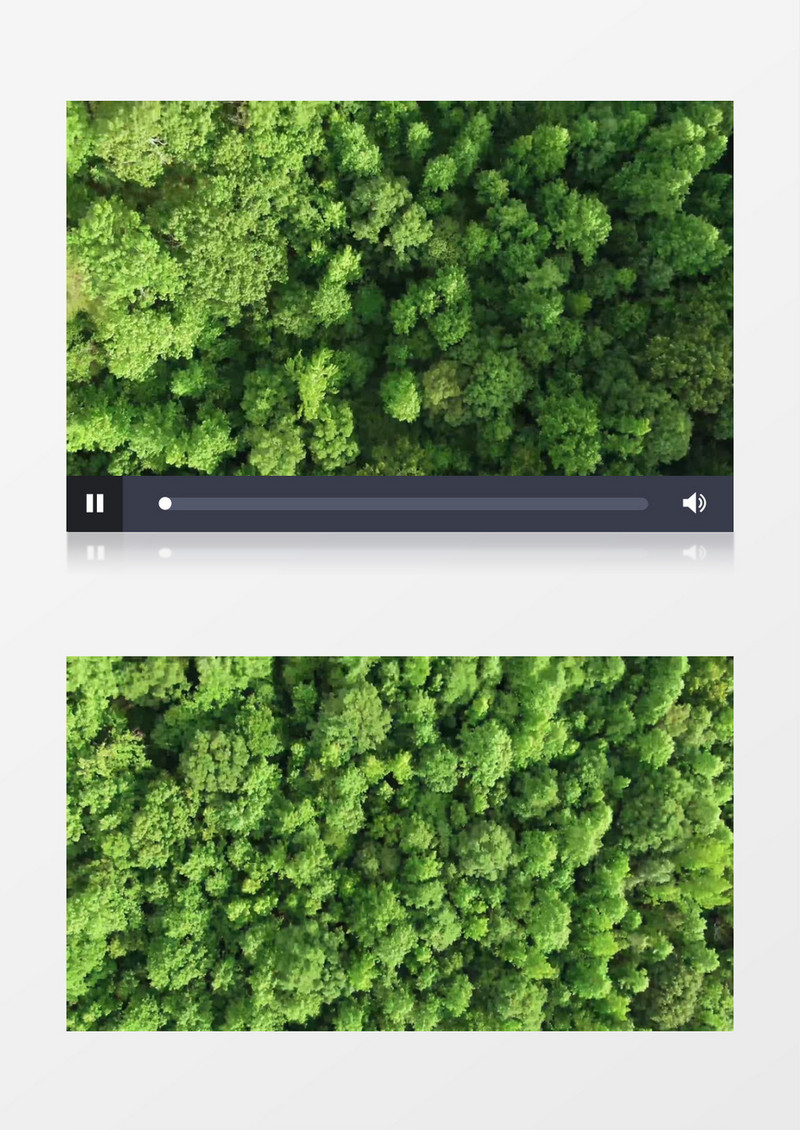 航拍茂密的山林实拍视频素材
