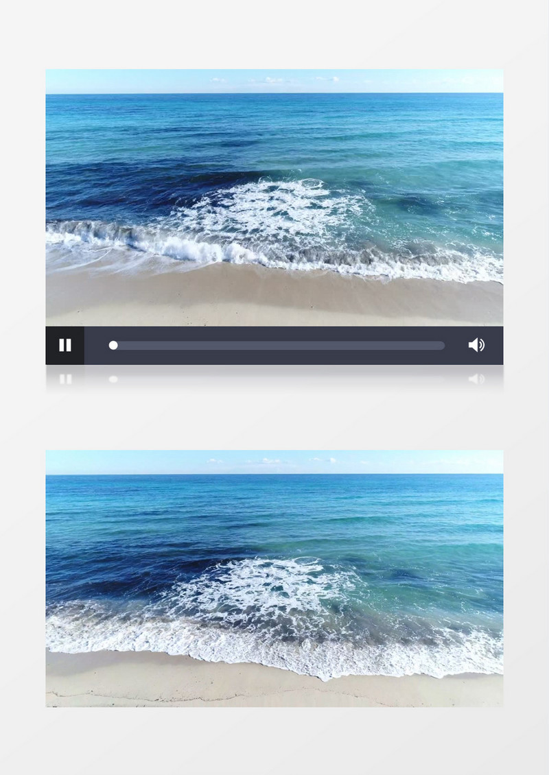 海浪不断翻涌到岸边实拍视频素材