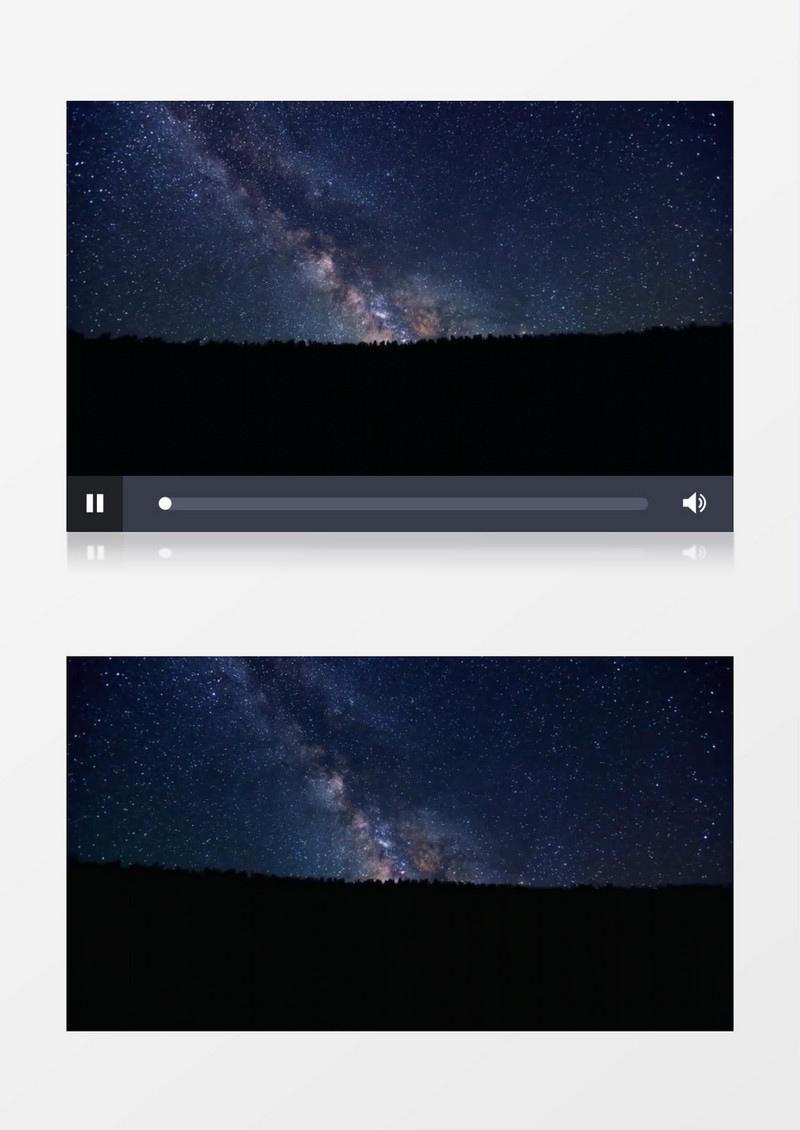 延时拍摄闪亮的星空实拍视频素材