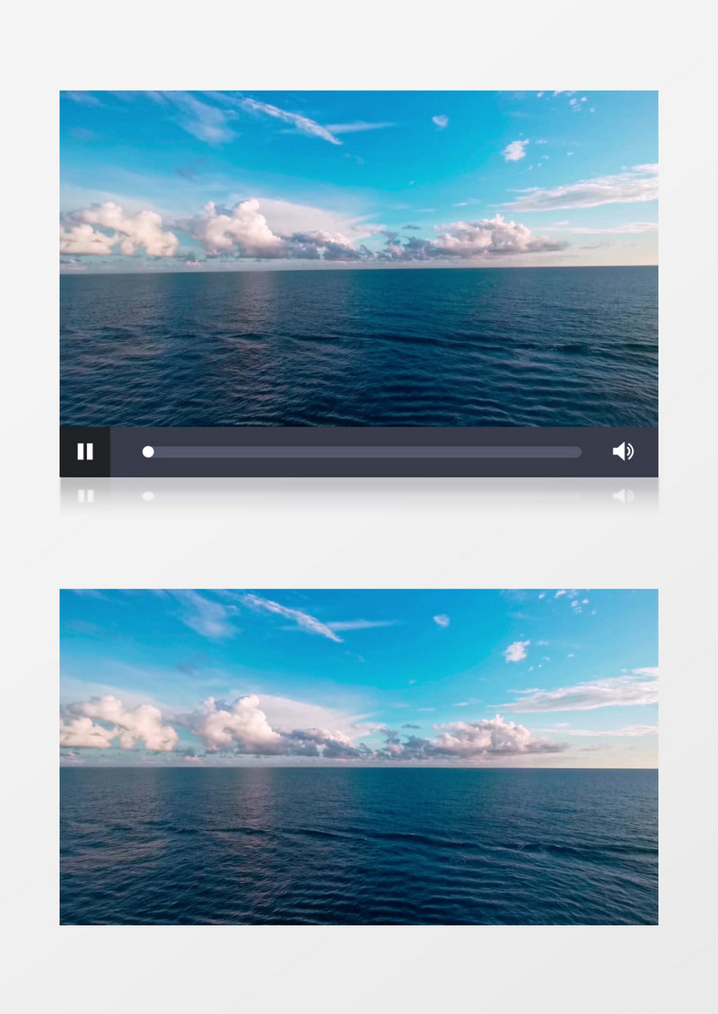 海风轻拂海面泛起层层涟漪实拍视频素材