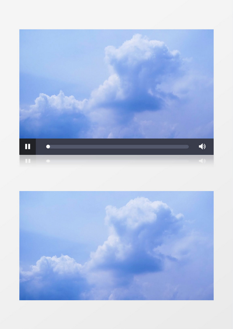 天空中云雾漂浮实拍视频