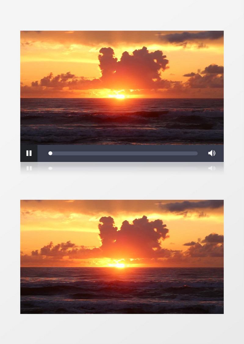 海边日落实拍视频