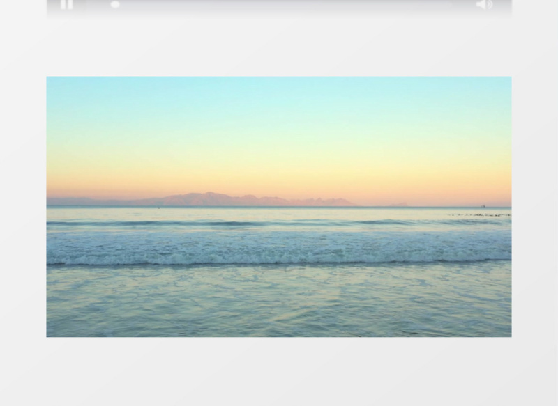 海浪翻滚实拍视频