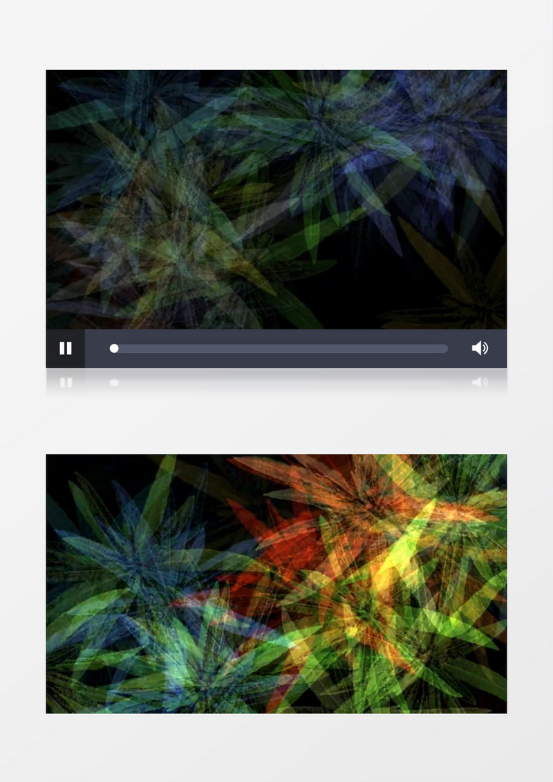不同颜色的图形变幻奇景抽象背景视频素材