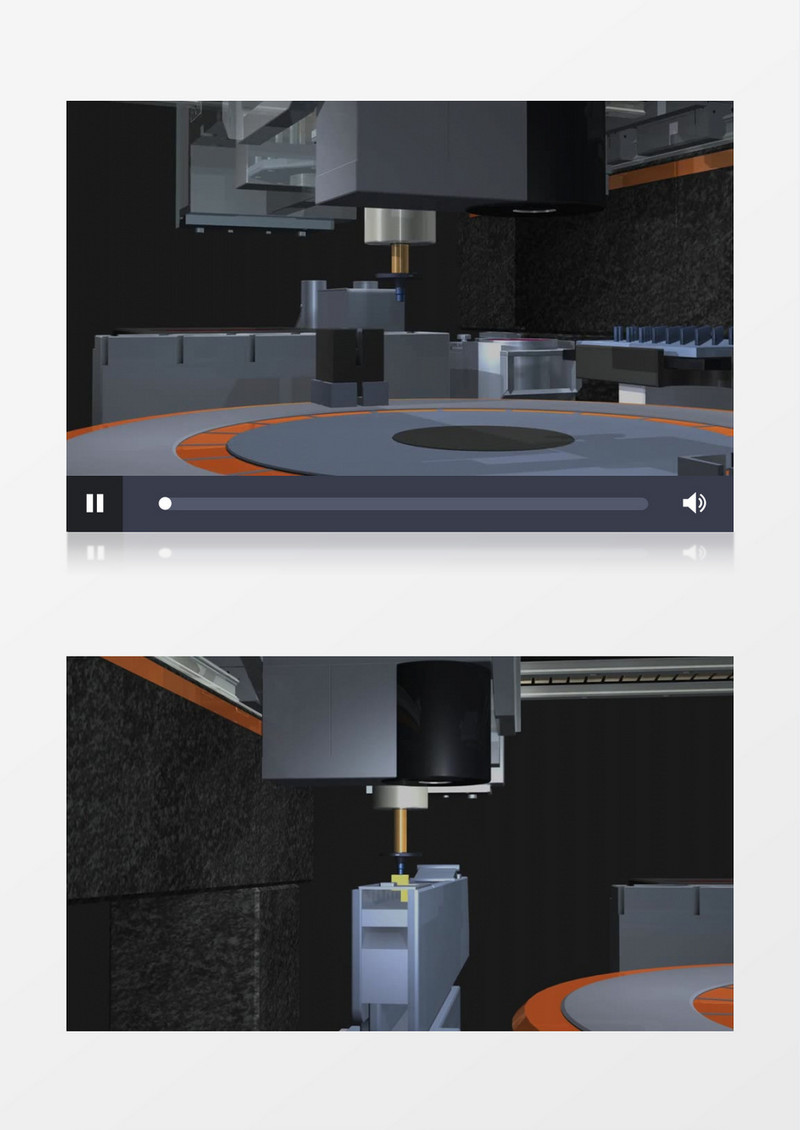 3D可视化智能机器工作视频素材