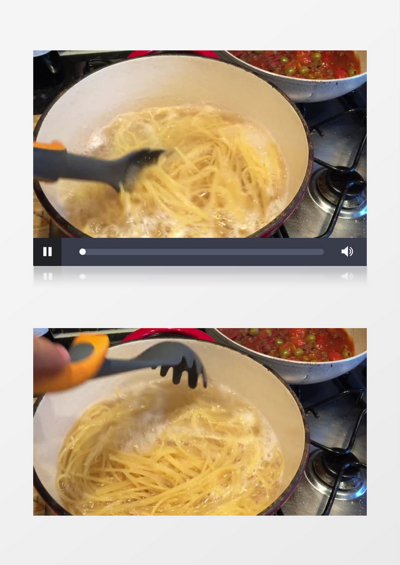 实拍超级美味的意大利面视频素材  